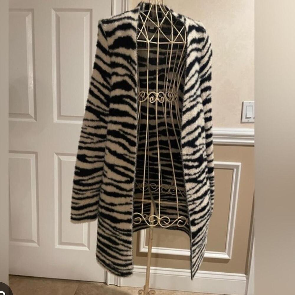 Loft Zebra Cardigan